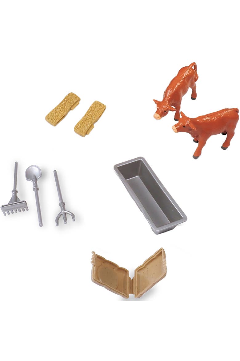 Truck & Cattle Trailer Adventure, 18 Piece Farm Toy Playset, 3+, Alternate, color, Multicolored