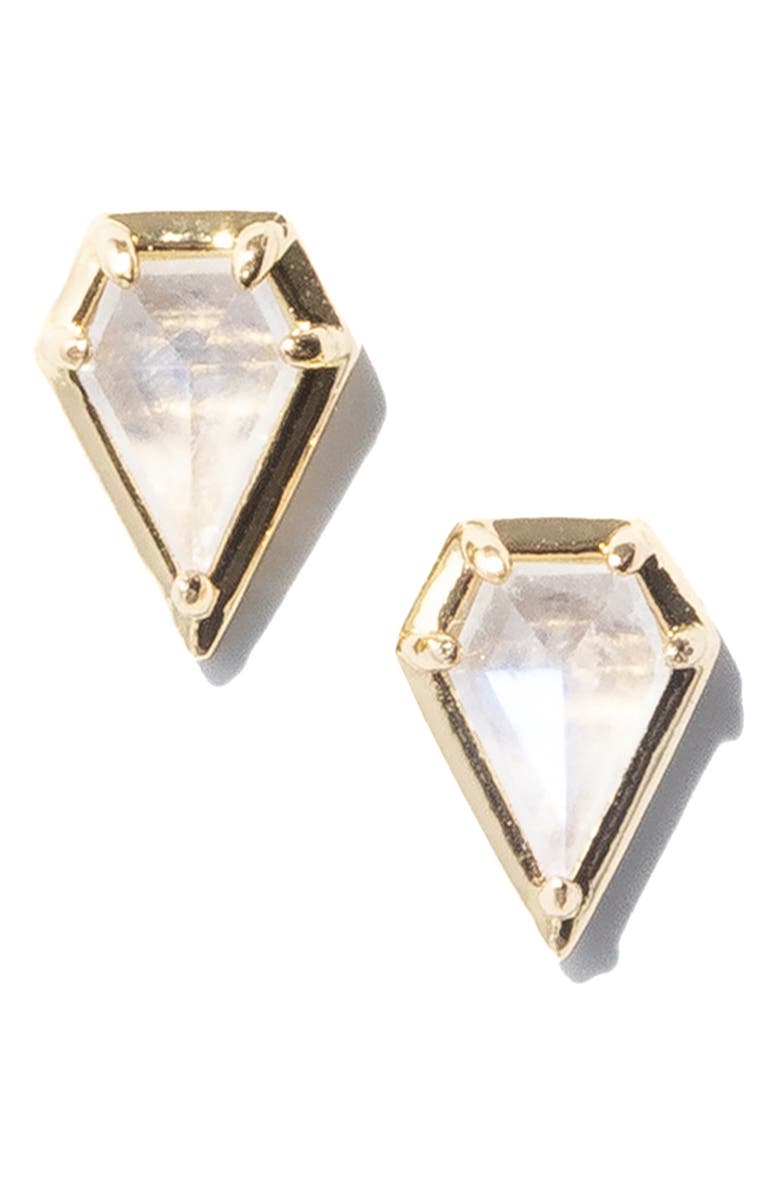 MIRANDA FRYE Moonstone Stud Earrings, Main, color,