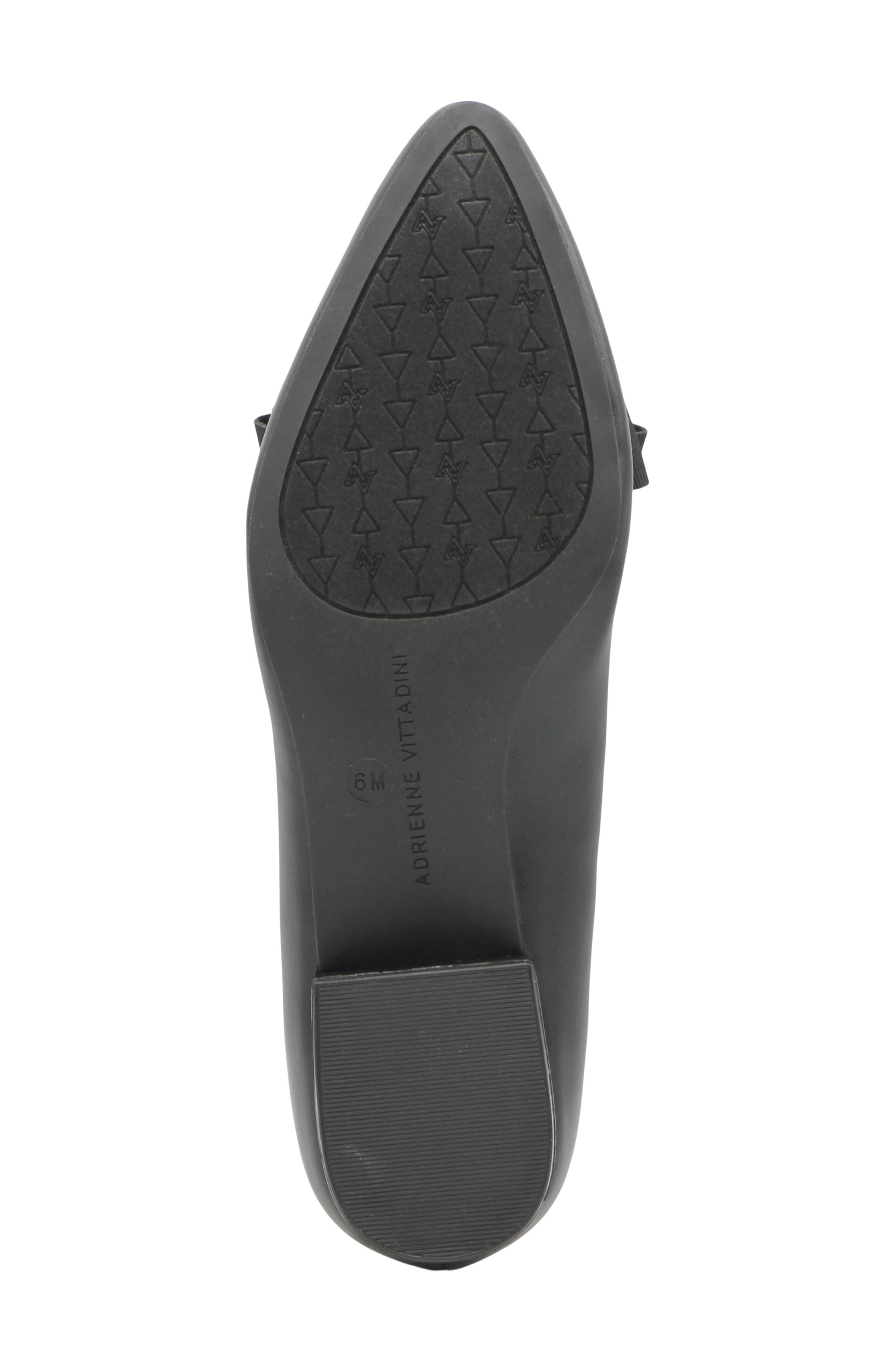 Adrienne Vittadini Pasteur Bow Pump, Alternate, color, Black Smooth