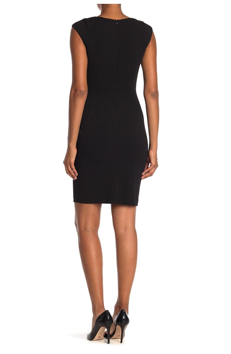 Calvin Klein Horseshoe Neck Sheath Dress, Alternate, color, 
