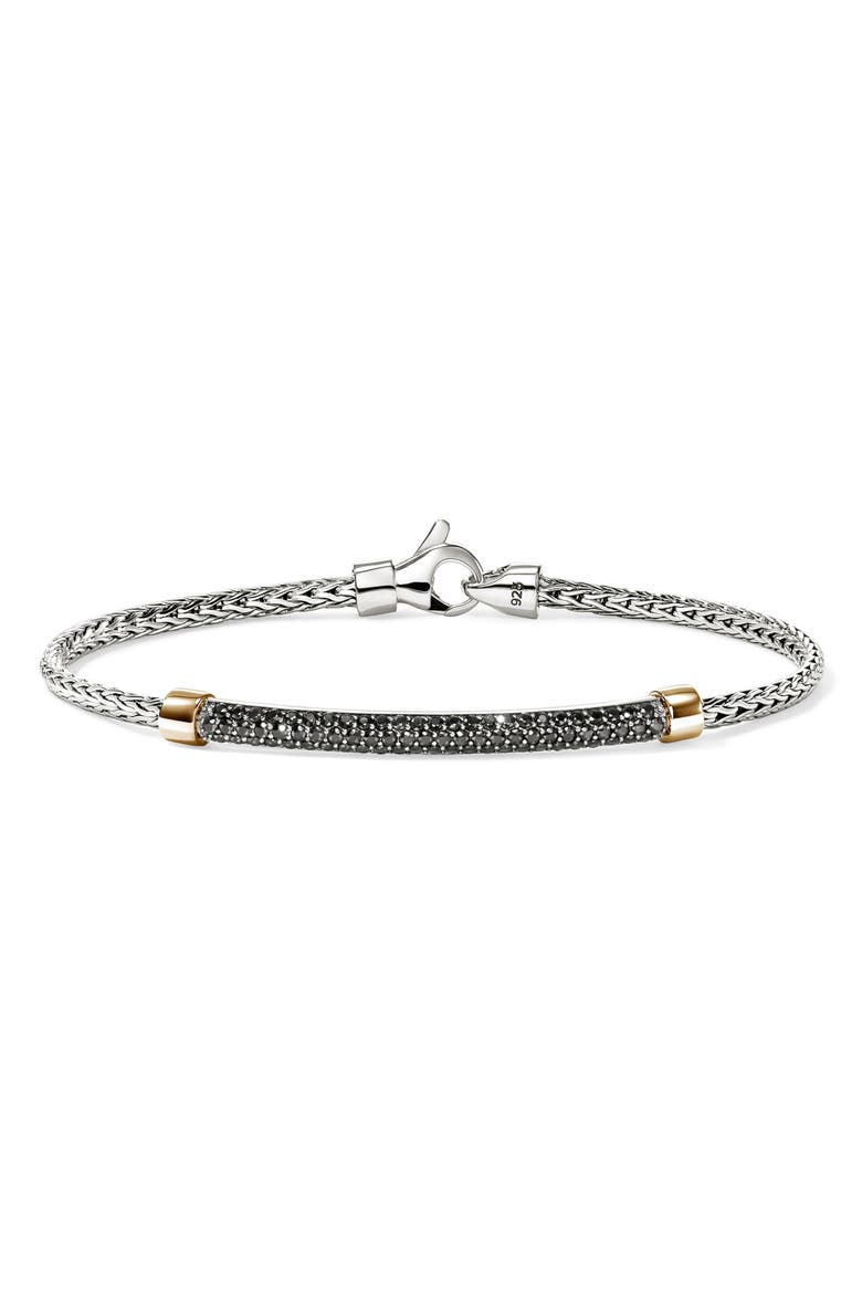 JH Essentials Sapphire Pavé Bracelet, Main, color, SILVER/ GOLD/ BLACK SAPPHIRE