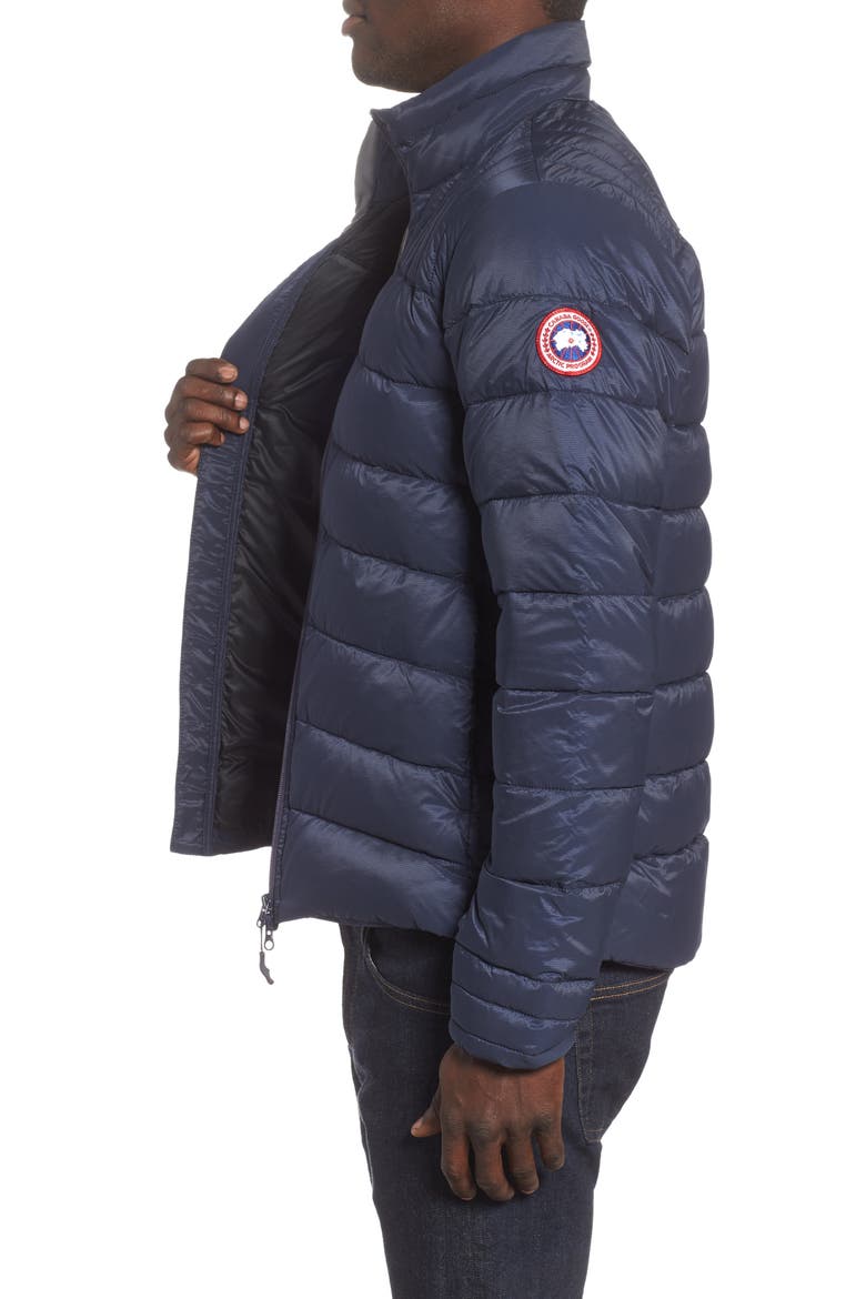 'Brookvale' Slim Fit Packable Down Jacket, Alternate, color, ADMIRAL BLUE/ BLACK