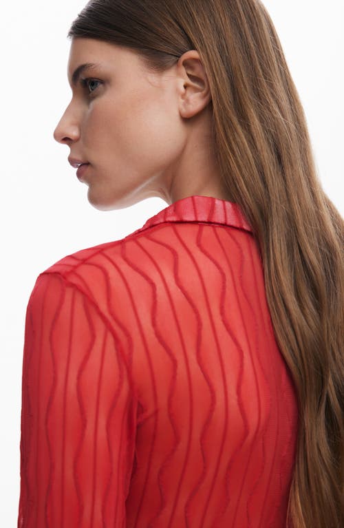 Desigual Mesh Button-up Shirt
