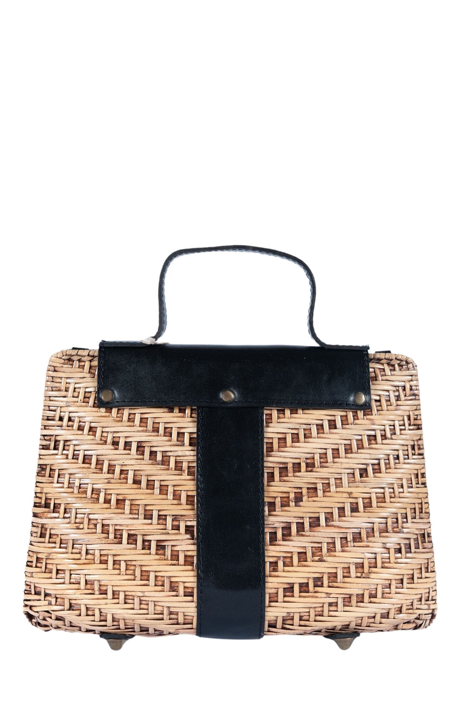 Jelavu Nori Structured Rattan Handbag, Alternate, color, 