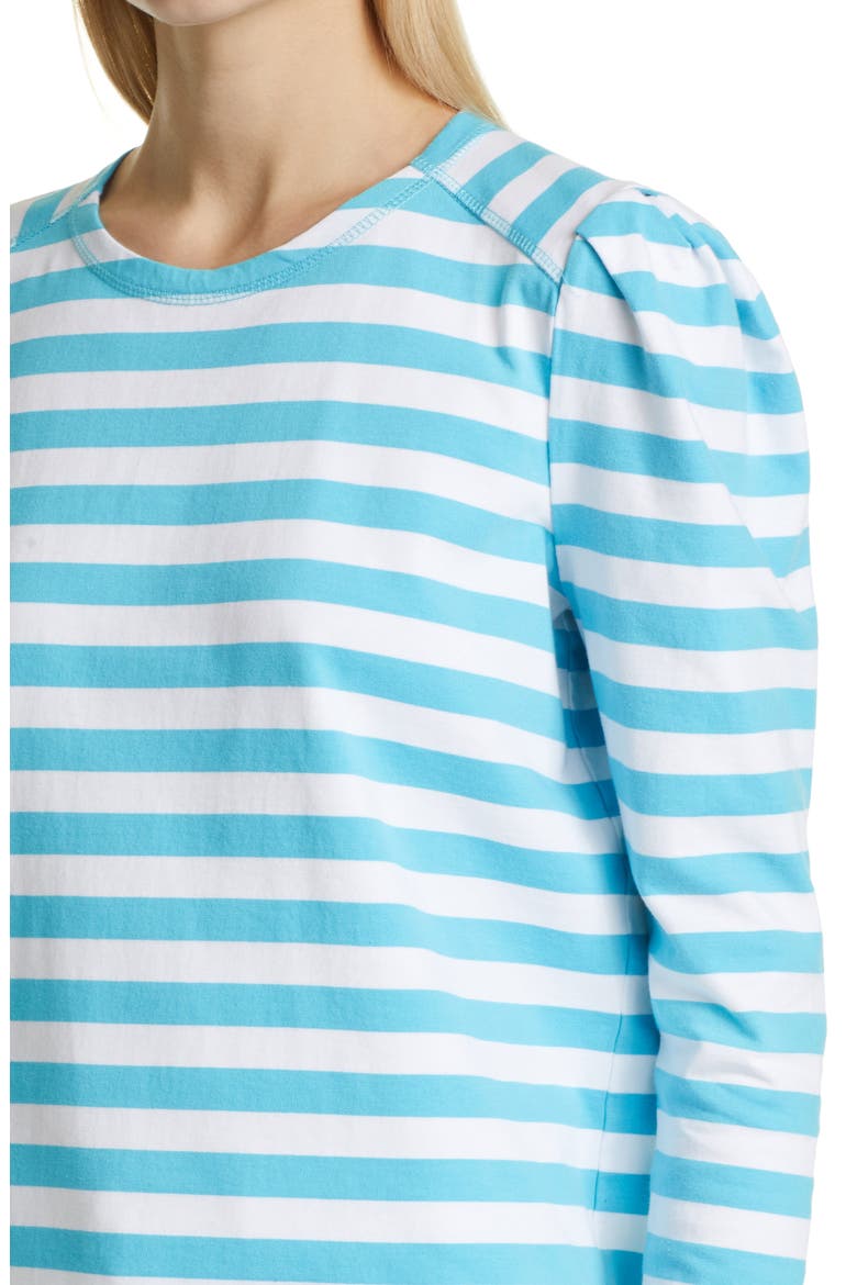 Stripe Organic Cotton T-Shirt, Alternate, color, SKY CAPTAIN