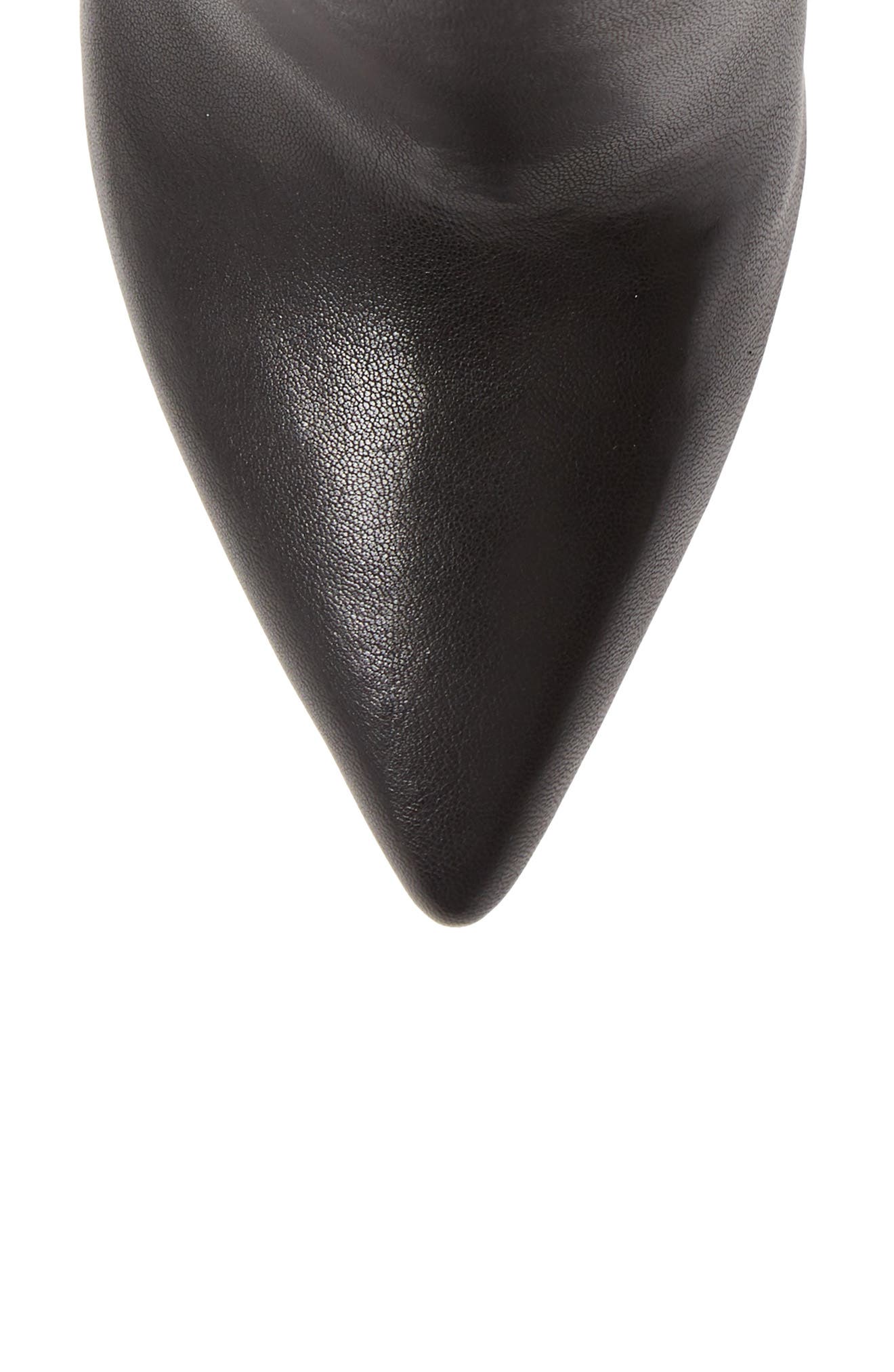 Sashala Pointed Toe Bootie, Alternate, color, BLACK LEATHER