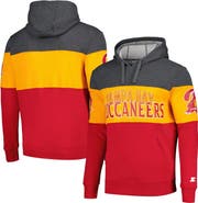 STARTER Men's Starter Red/Orange Tampa Bay Buccaneers Extreme Pullover Hoodie