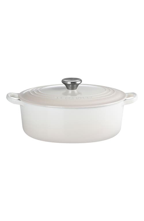 Le Creuset Traditional 4.5-quart Enamel Cast Iron Oval Dutch Oven In White
