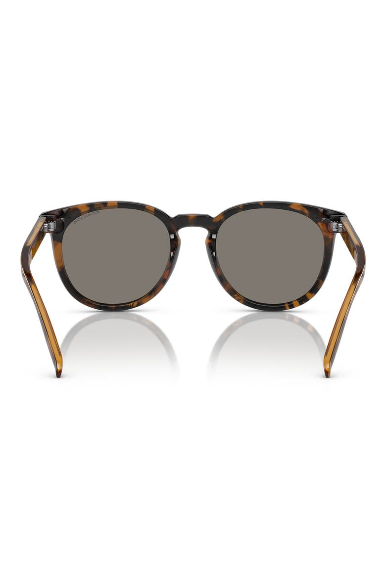 54mm Round Sunglasses, Alternate, color, DARK TORTOISE