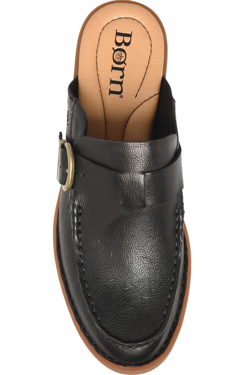 Børn Meg Mule, Alternate, color, Black Leather