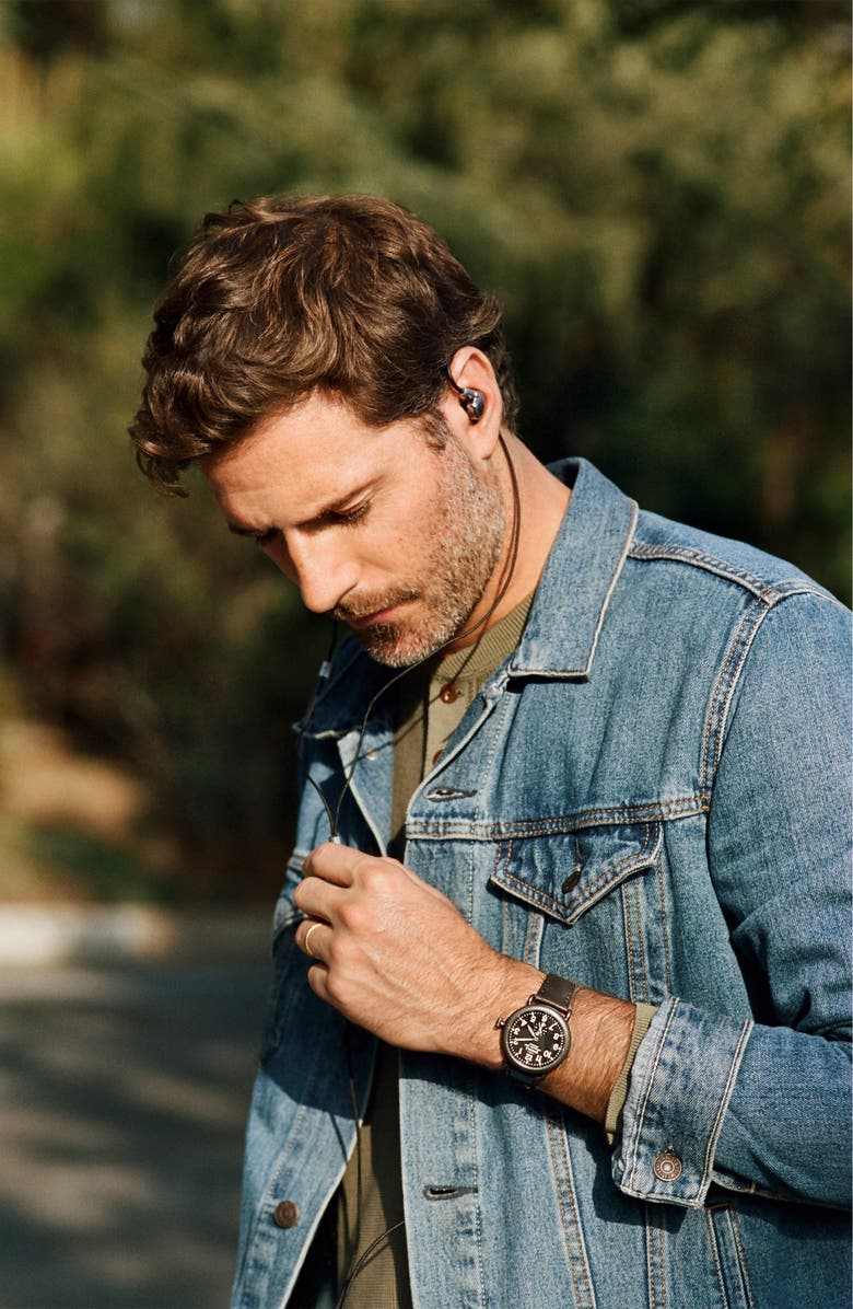 Shinola The Runwell Leather Strap Watch, 41mm, Alternate, color,