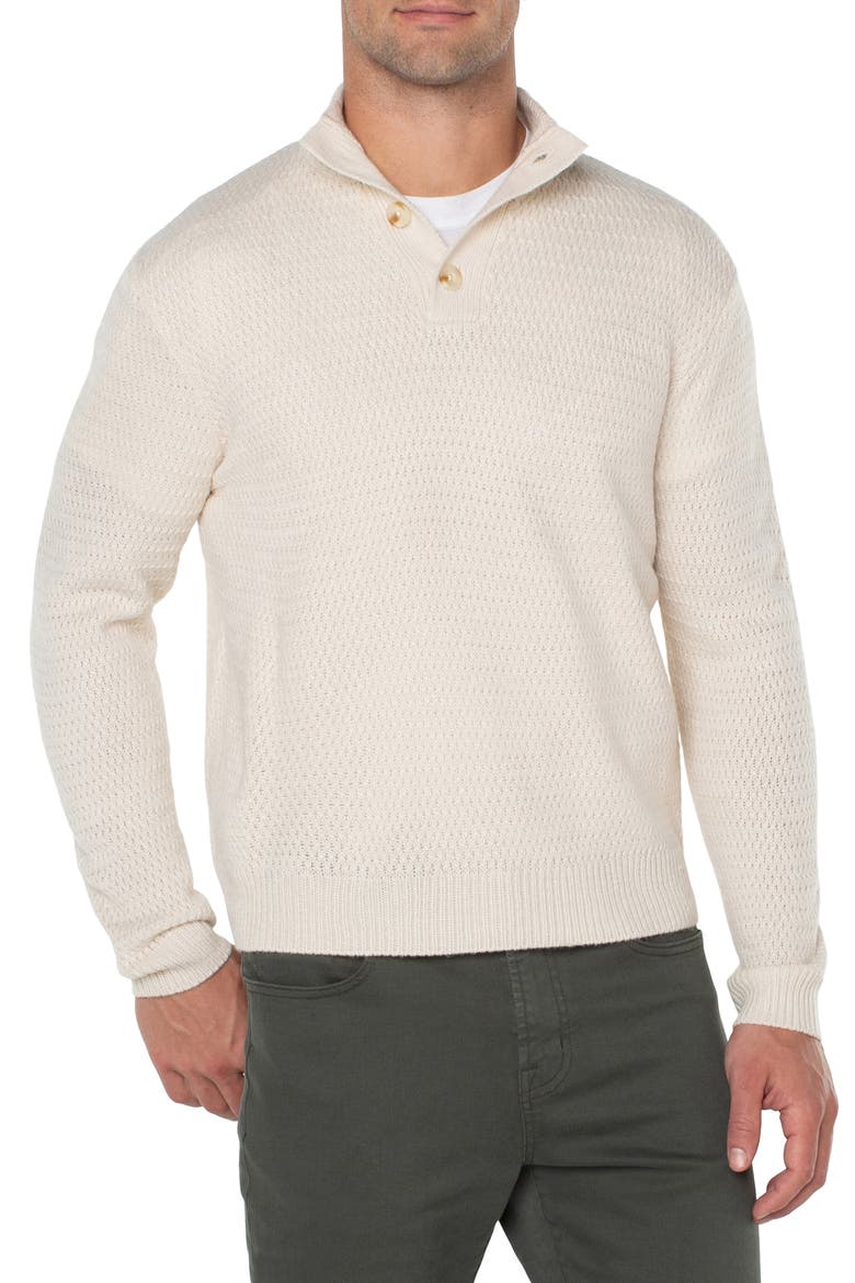Mock Neck Sweater, Main, color, CREAM