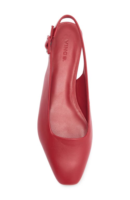 Vince Brody Slingback Flat In Red