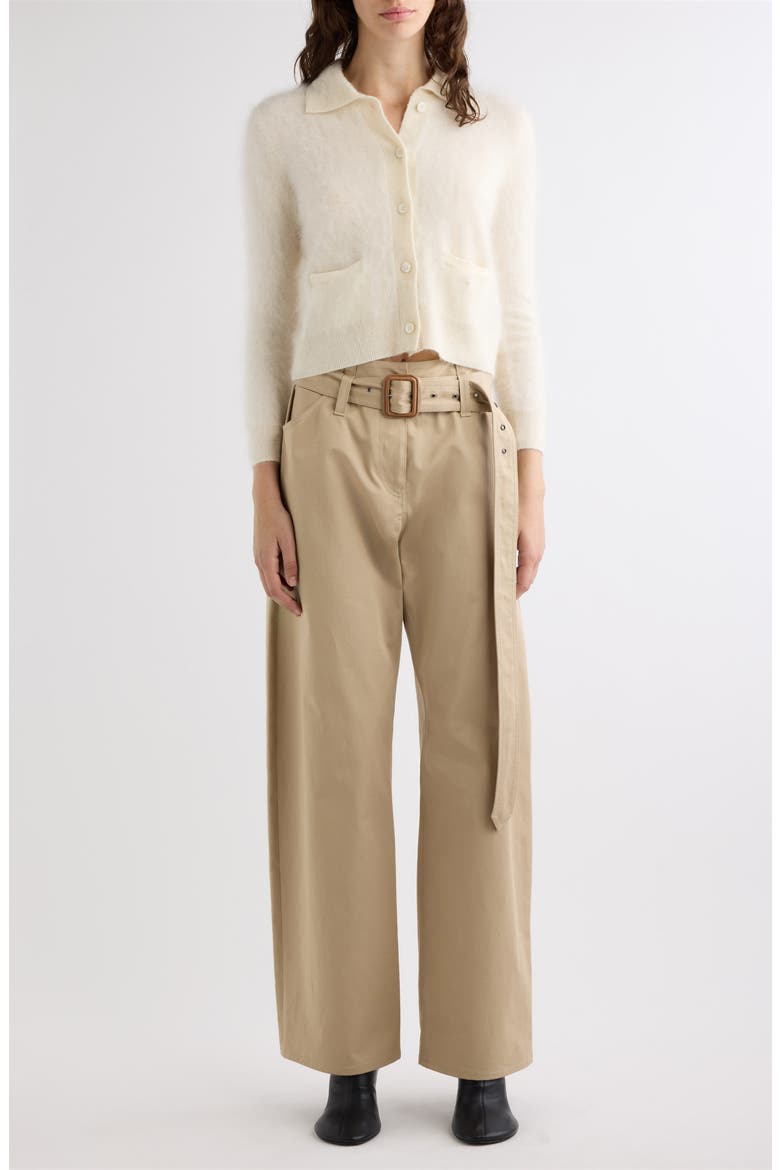 Kifty Plush Cashmere Cardigan, Alternate, color, OFF WHITE