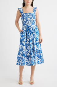 Caslon® Smocked Tiered Sundress