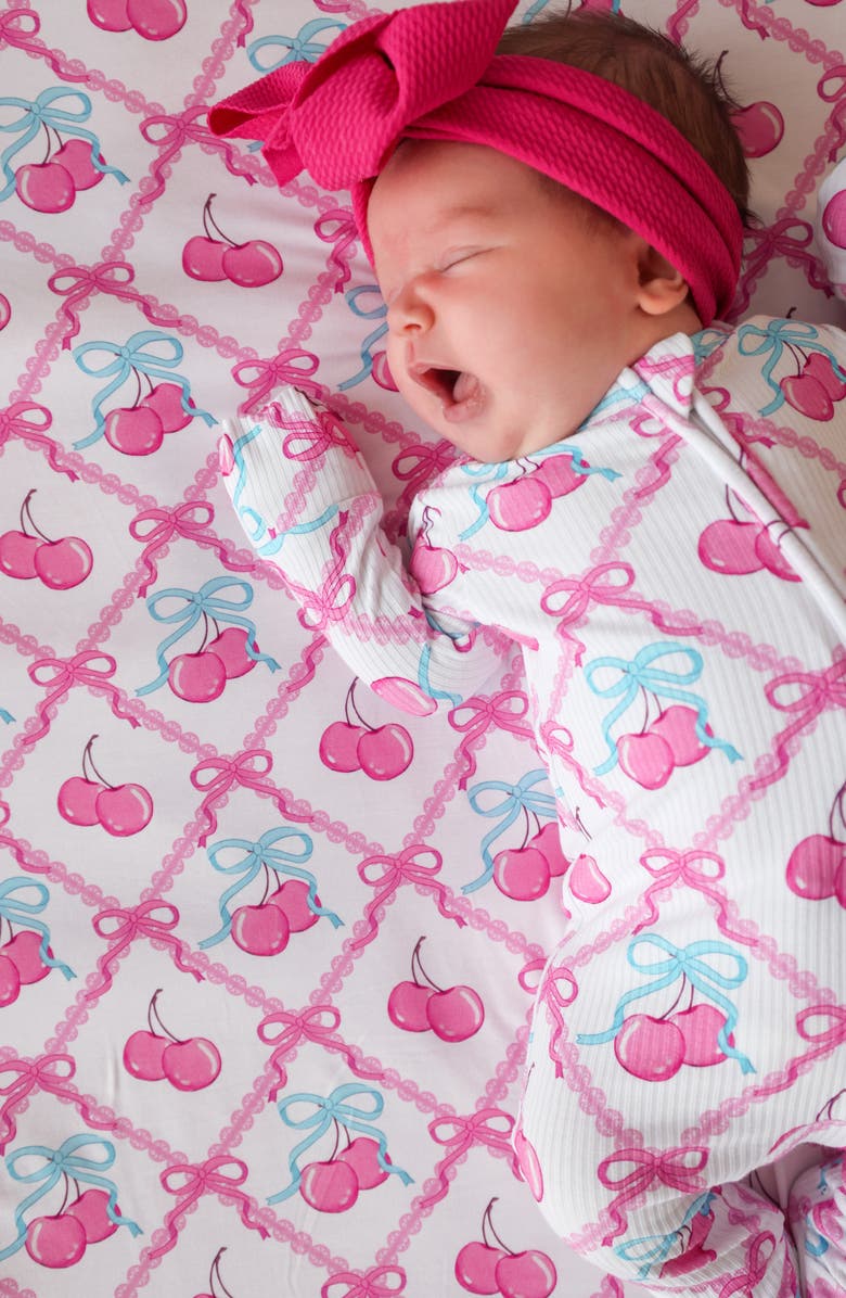 Posh Peanut Printed Convertible Footie, Alternate, color, Pink