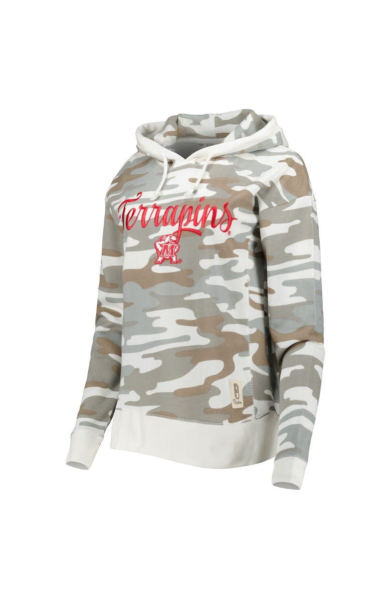 PRESSBOX Women's Pressbox Camo Maryland Terrapins San Pablo Pullover Hoodie, Alternate, color, Camo