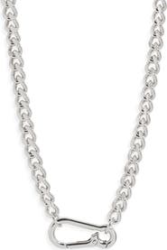 Nordstrom Carabiner Curb Chain Necklace