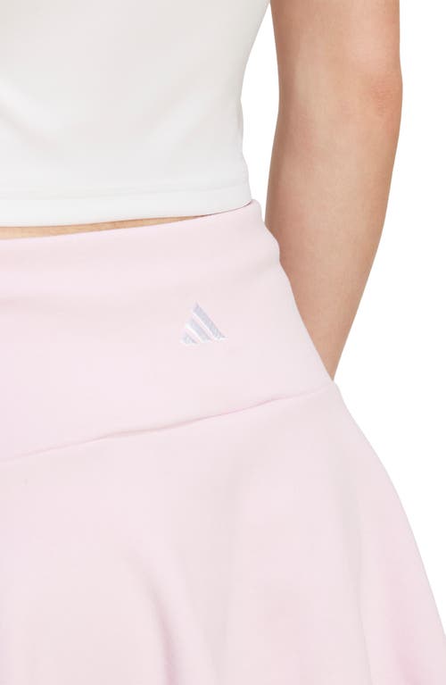 Adidas Originals Adidas 3-stripes French Terry Miniskirt In Neutral