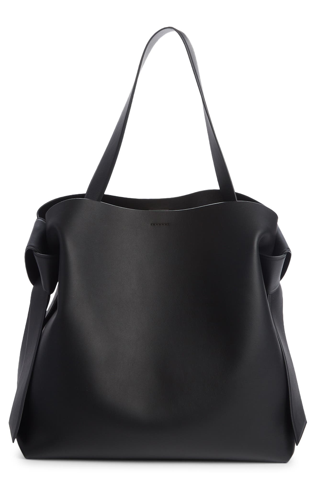 Acne Studios Musubi Leather Maxi Bag, Main, color, 