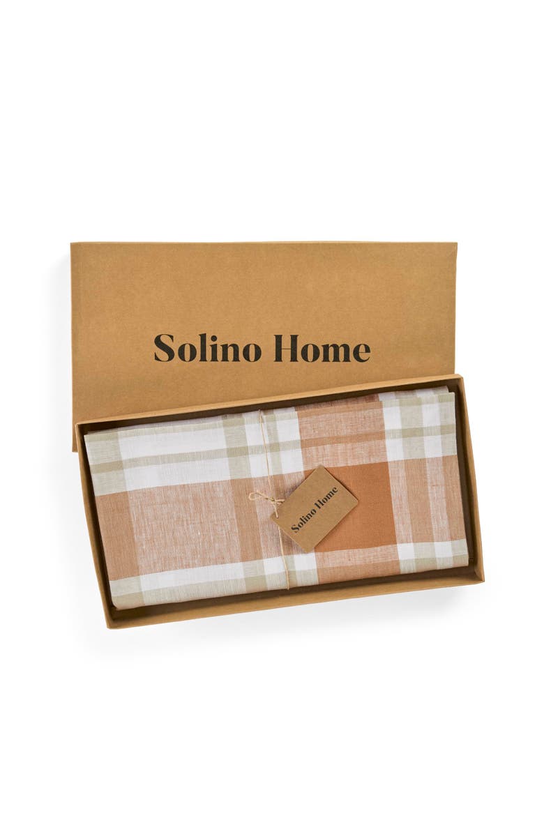 Solino Home Linen Table Throw - Fall Harvest Plaid, 50 x 50 Inch, Alternate, color, Fall Harvest