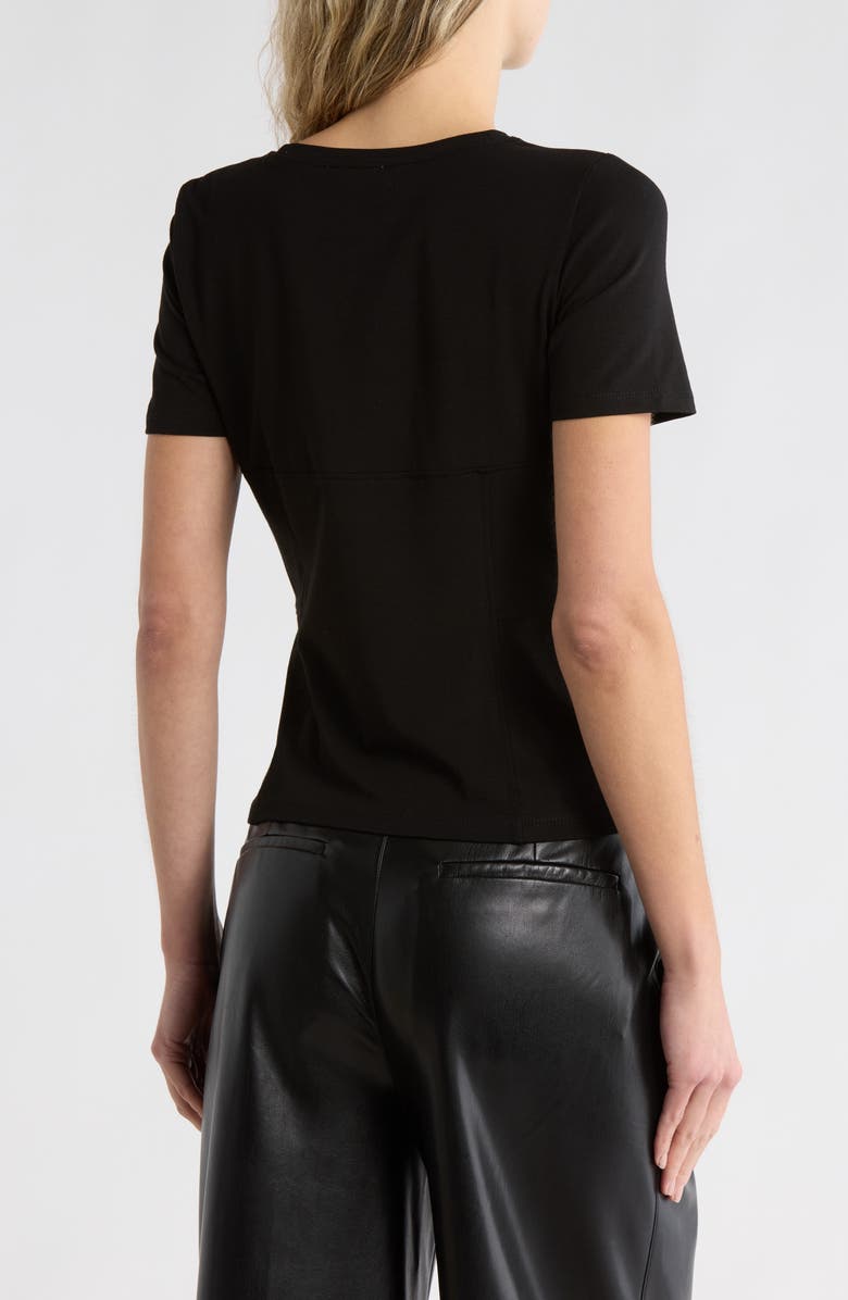 JASON WU Princess Seam Bodice T-Shirt, Alternate, color, Black