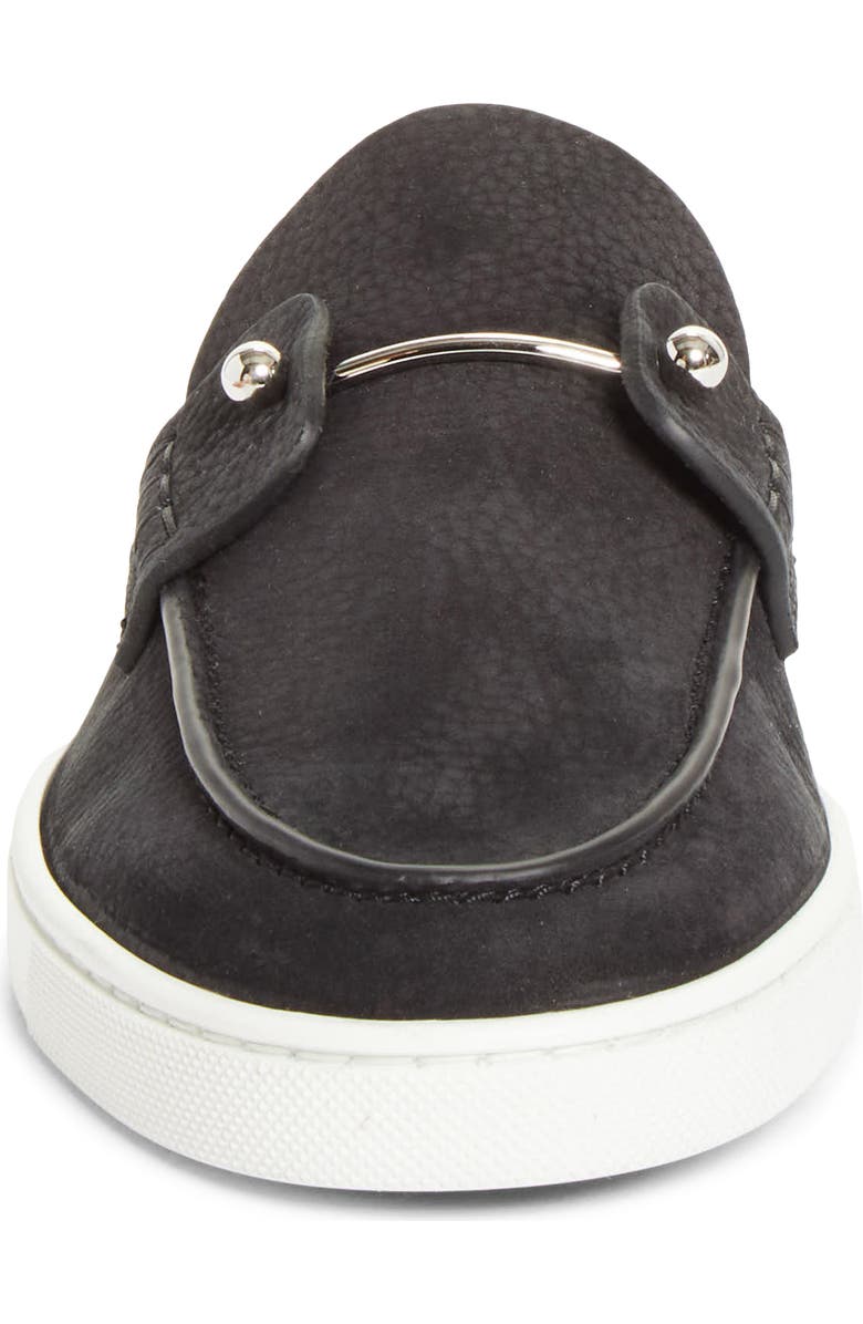 Christian Louboutin Chanme Sneaker Loafer Mule, Alternate, color, Black