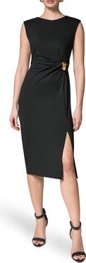 Donna Karan New York Twist Clasp Sheath Dress