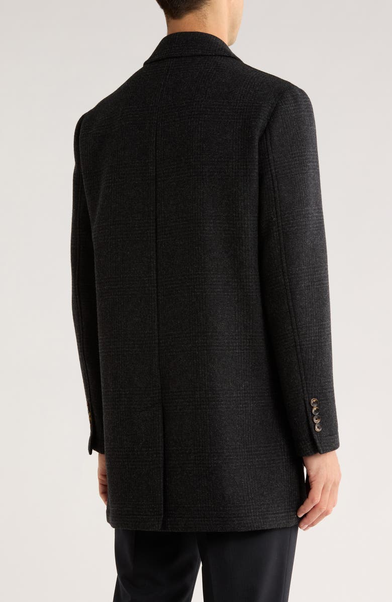Cardinal of Canada Check Wool Blend Coat, Alternate, color, Charcoal