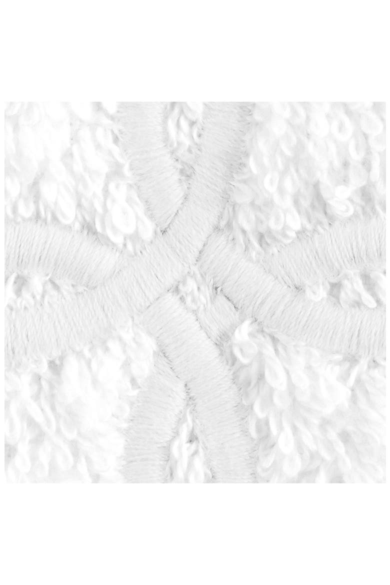 Gordian Knot Egyptian Cotton Wash Cloth, Alternate, color, WHITE