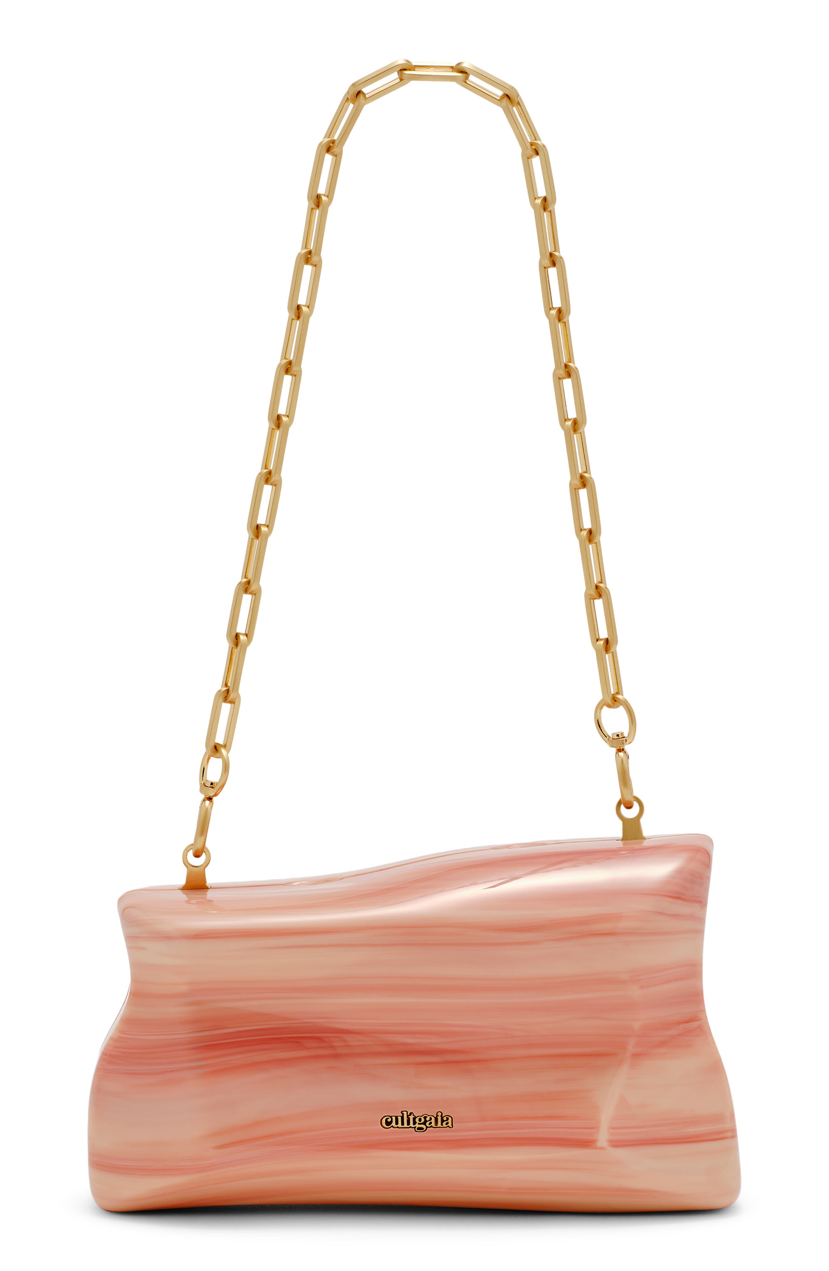 Cult Gaia Malaya Clutch, Main, color, Rose Water