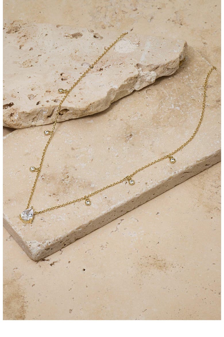 Miles Crystal Choker, Alternate, color, Gold