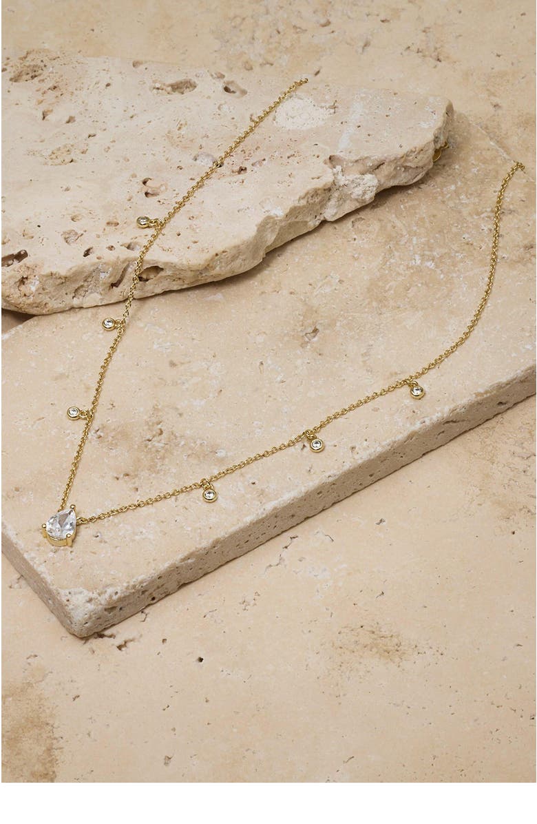 Untamed Petals Miles Crystal Choker, Alternate, color, Gold
