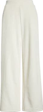 Zella Wide Leg Rib Velour Pants