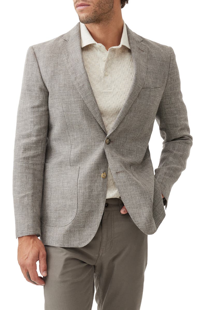 Rodd & Gunn The Cascades Slub Linen & Wool Sport Coat, Main, color, Mink