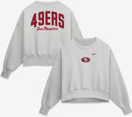 Nike Women's Nike Gray San Francisco 49ers Oversized Primetime Phoenix Fleece Sweatshirt