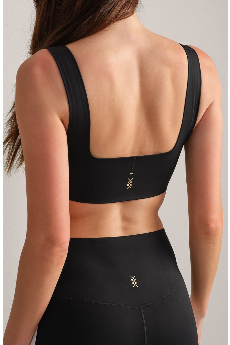 ReviveForm Colorblock UPF 50+ Sports Bra, Alternate, color, BLACK