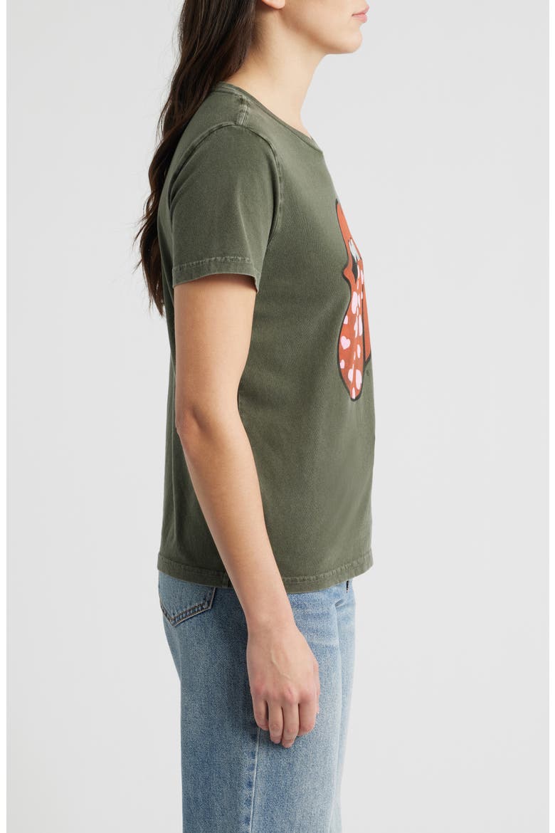 Rolling Stones Heart Lip Class Cotton Graphic T-Shirt, Alternate, color, PEAT