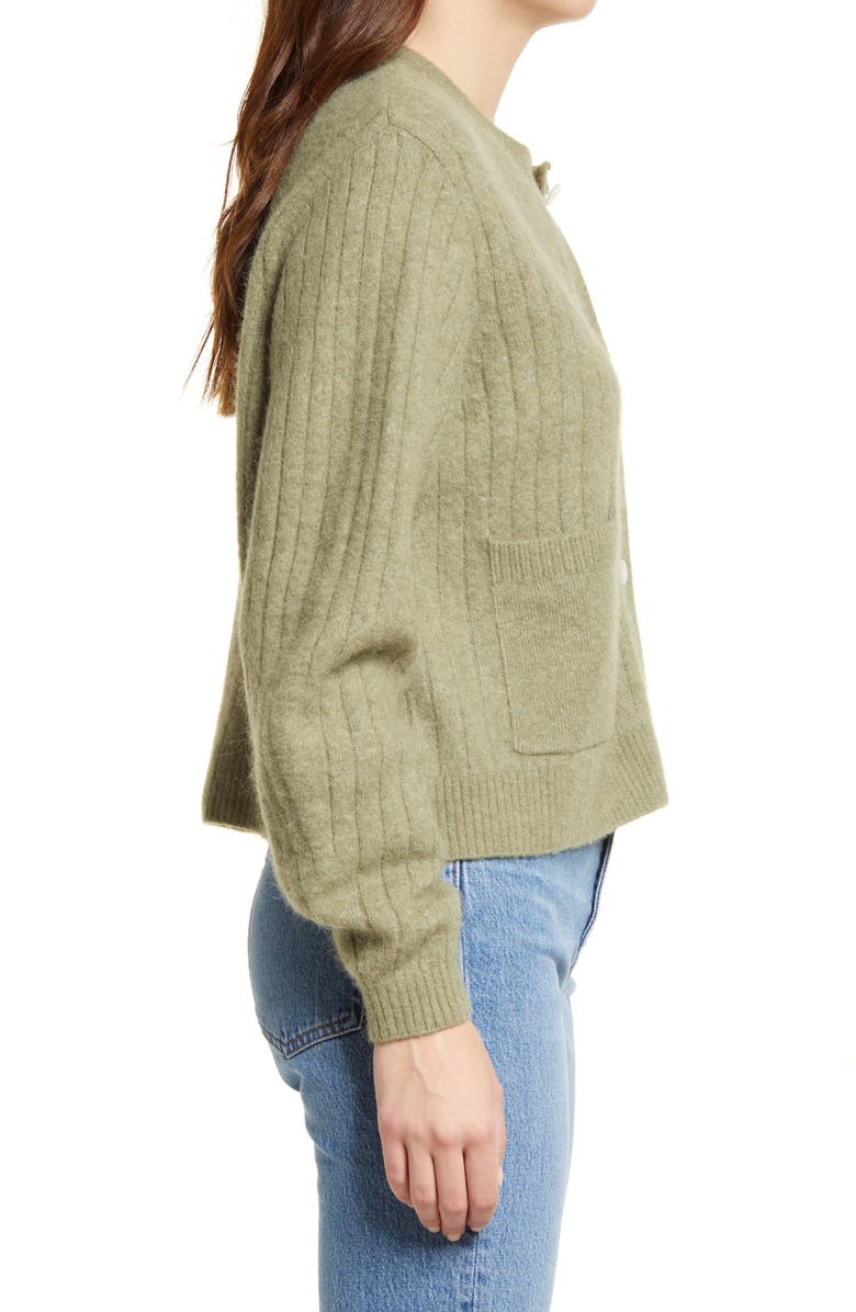 & Other Stories Patch Pocket Ribbed Cardigan, Alternate, color, 
