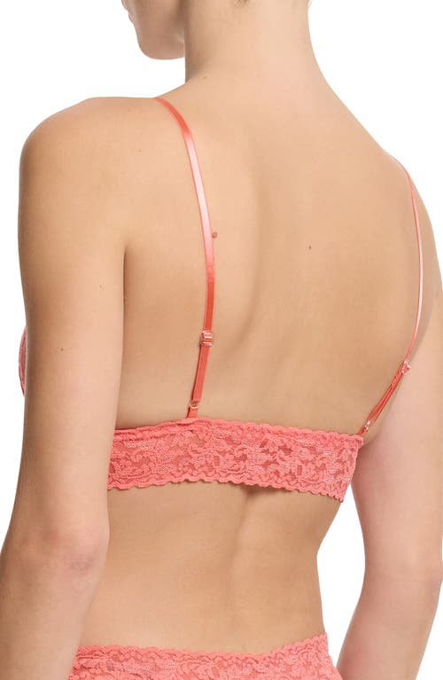Hanky Panky Animal Max Lace Padded Bralette In Pink
