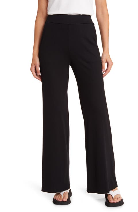 Sourie Stretch Cotton Wide Leg Pants