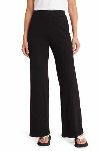 Sourie Stretch Cotton Wide Leg Pants