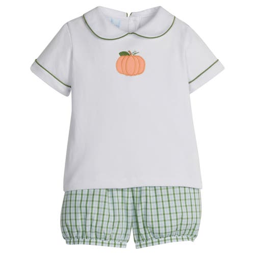 Little English Kids' Applique Peter Pan Banded Short Set In Animal Print