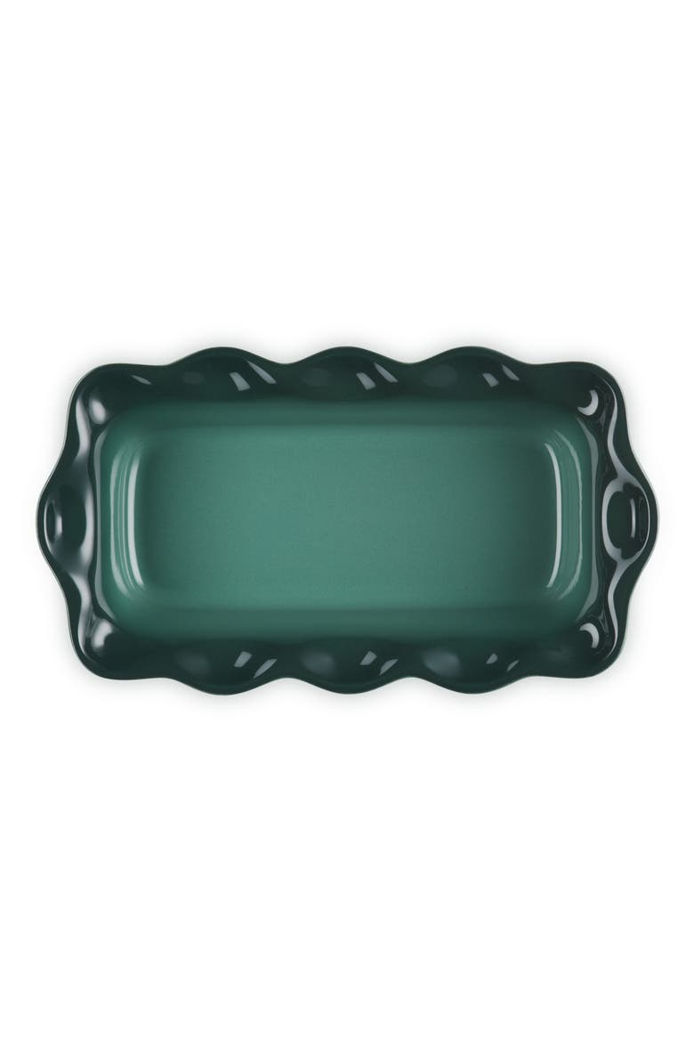 Heritage Stoneware 9-Inch Fluted Loaf Pan, Alternate, color, ARTICHAUT