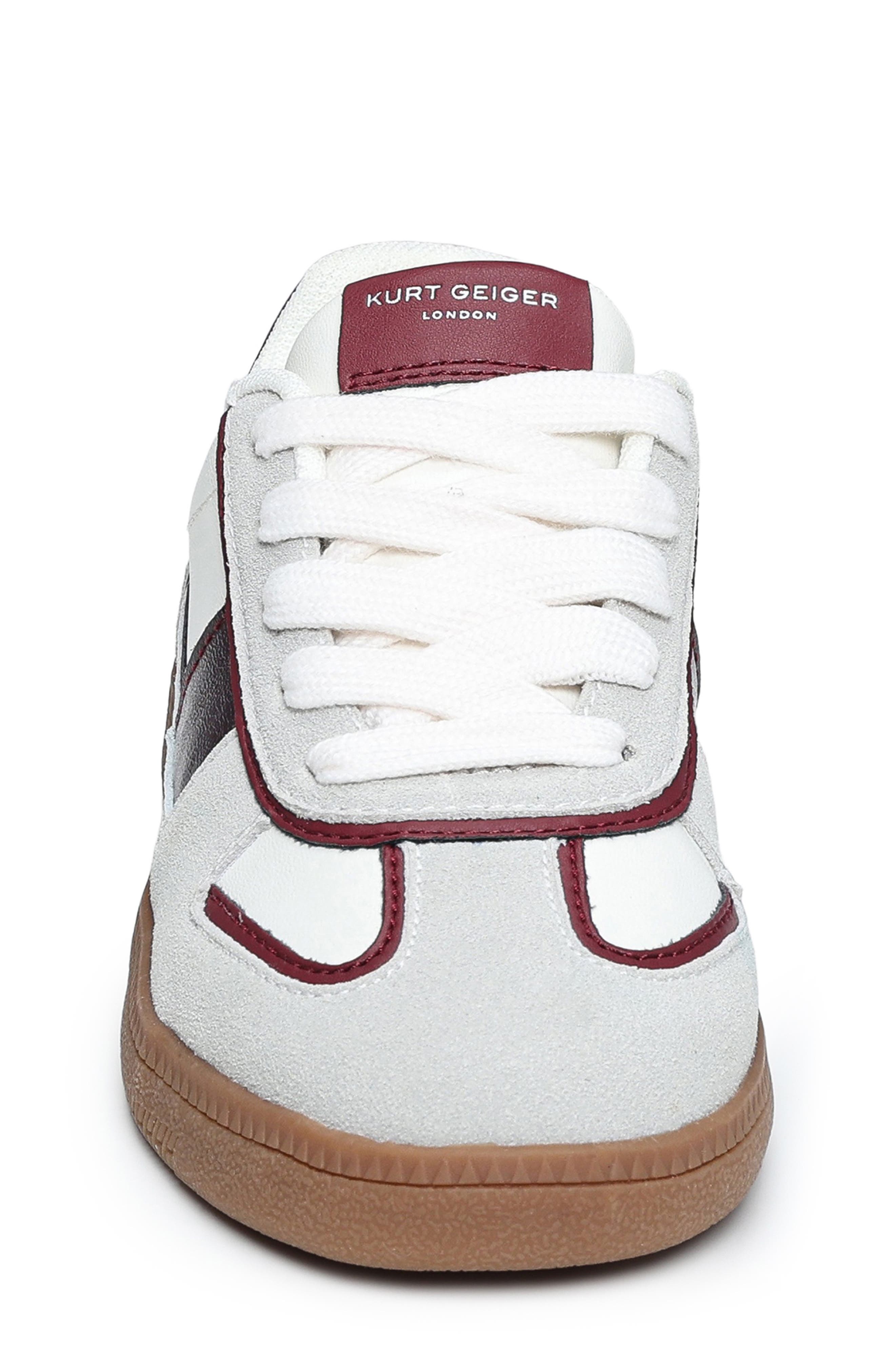 Kurt Geiger London Kids' Lloyd Sneaker, Alternate, color, White/ Red