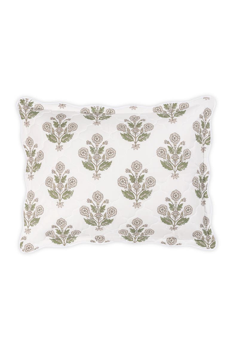 Dalila Egyptian Cotton Percale Sham, Alternate, color, PEBBLE