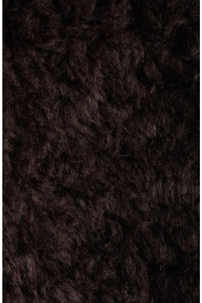 Faux Fur Jacket, Alternate, color, DK BROWN