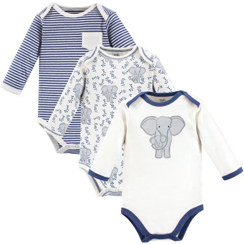 3Pk Long Sleeve Organic Bodysuits (Baby)