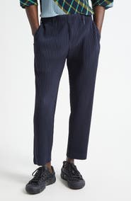 Homme Plissé Issey Miyake Basics Pleated Straight Leg Pants