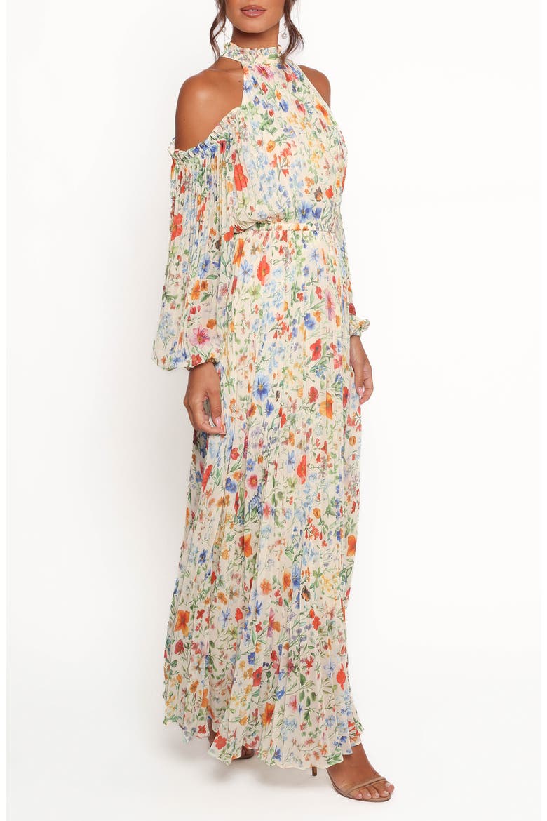 Hilary Floral Cold Shoulder Maxi Dress, Alternate, color, GARDEN FLORAL